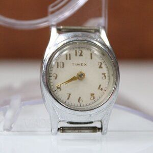 Vintage Timex Small Mechanical Watch 22mm Case Aged Dial Parts/Repair